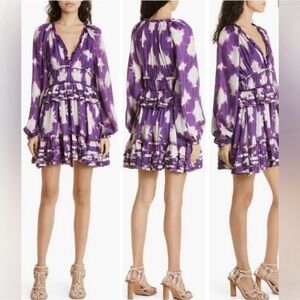 ULLA JOHNSON Emery silk Mini dress Sz 8